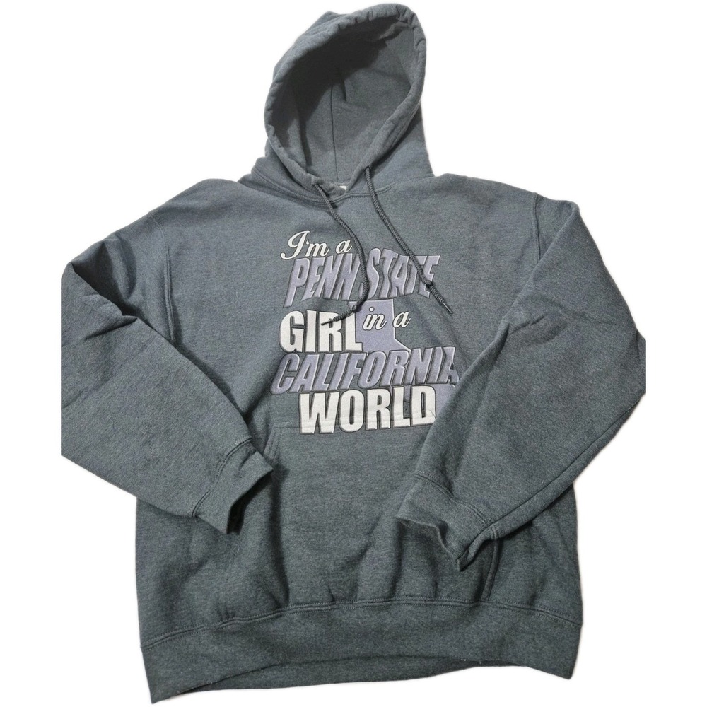 Penn State‎ Girl In A California World Women's Hoodie Size Medium Gildan Brand